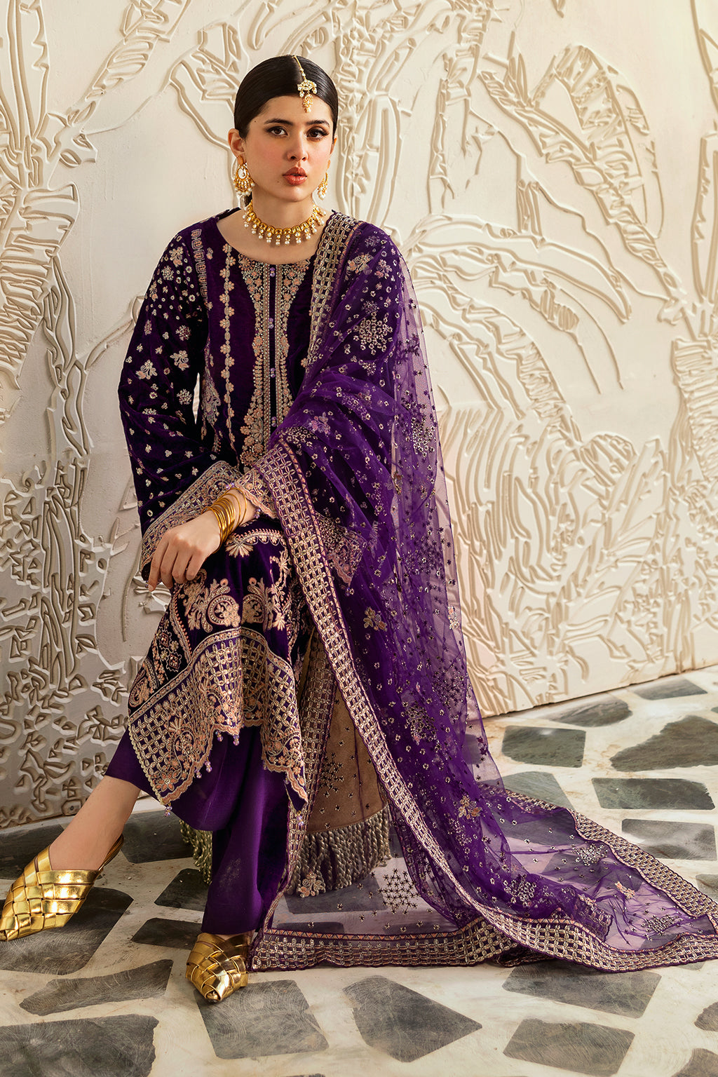 Ramsha | Velvet Collection | V-602 by Ramsha - Designer Dress - Type: Ladies Clothes - Available at Libayah - 100% Original