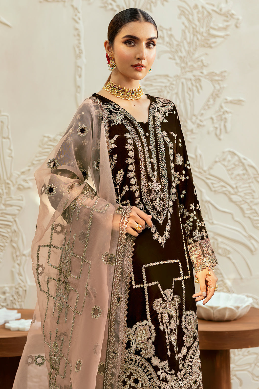 Ramsha | Velvet Collection | V-606 by Ramsha - Designer Dress - Type: Ladies Clothes - Available at Libayah - 100% Original