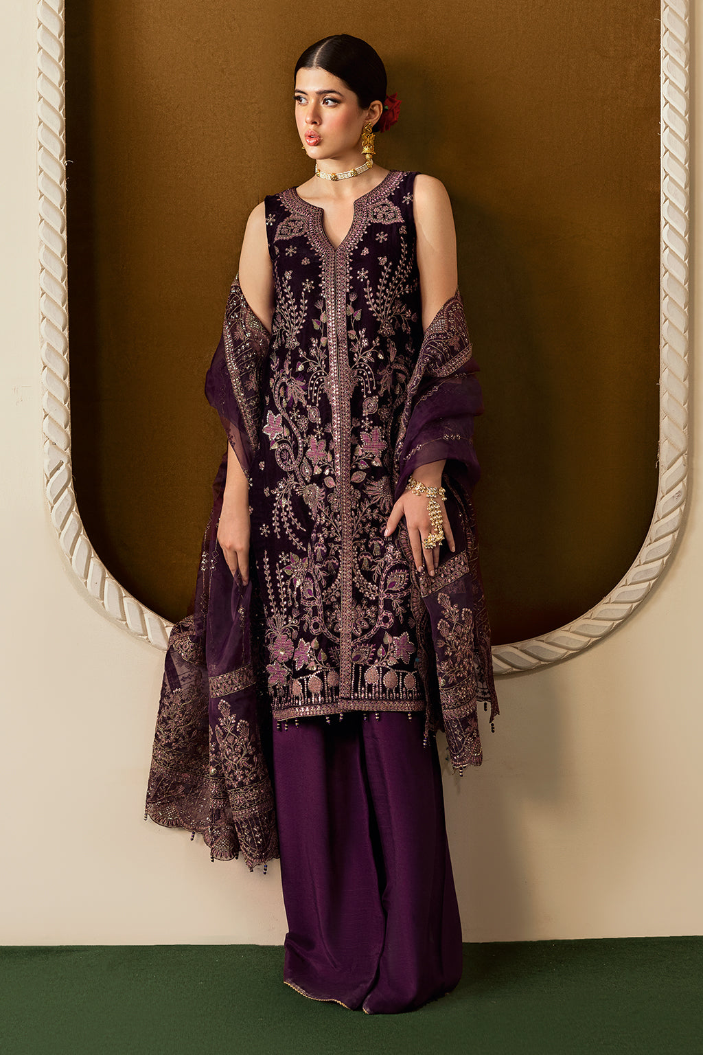 Ramsha | Velvet Collection | V-605 by Ramsha - Designer Dress - Type: Ladies Clothes - Available at Libayah - 100% Original