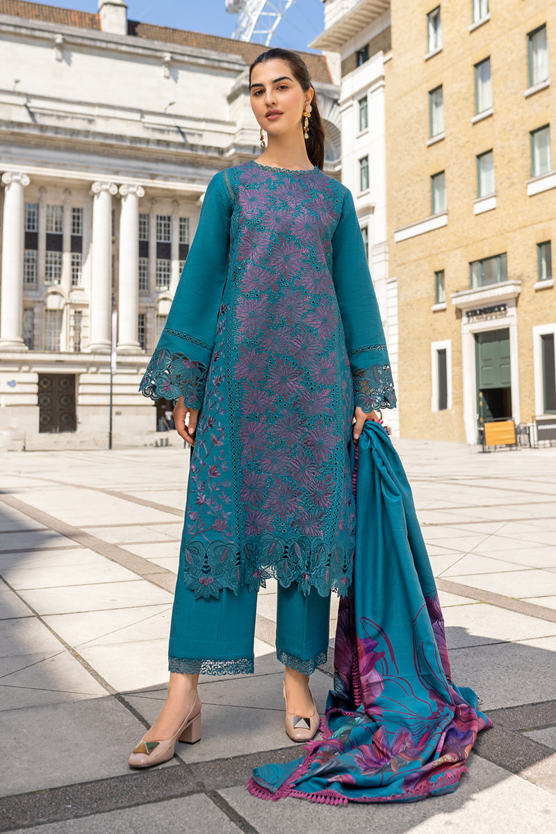 Rangrasiya | Carnation Winter Shawl | Ella by Rangrasiya - Designer Dress - Type: Ladies Clothes - Available at Libayah - 100% Original