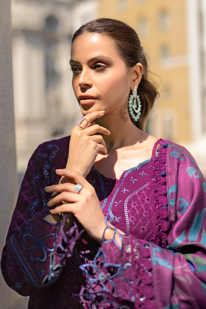 Rangrasiya | Carnation Winter Shawl | Freya by Rangrasiya - Designer Dress - Type: Ladies Clothes - Available at Libayah - 100% Original