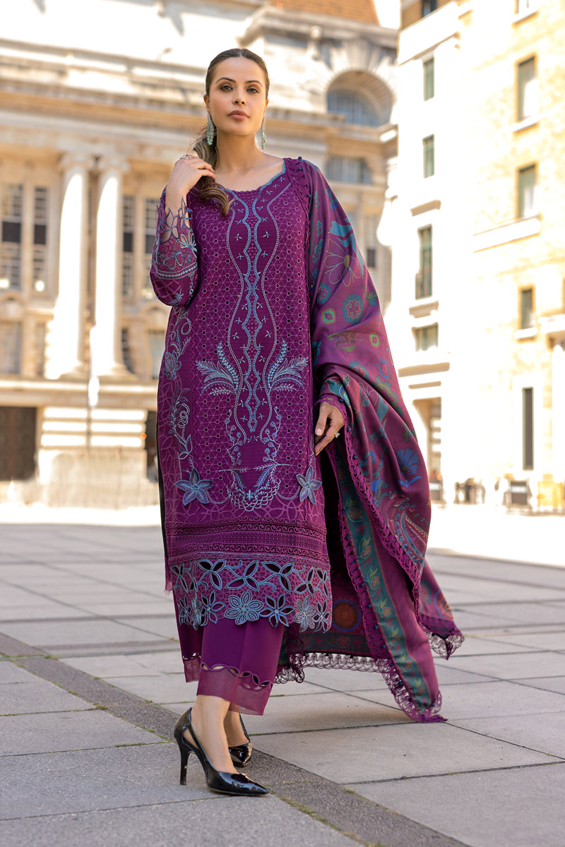 Rangrasiya | Carnation Winter Shawl | Freya by Rangrasiya - Designer Dress - Type: Ladies Clothes - Available at Libayah - 100% Original