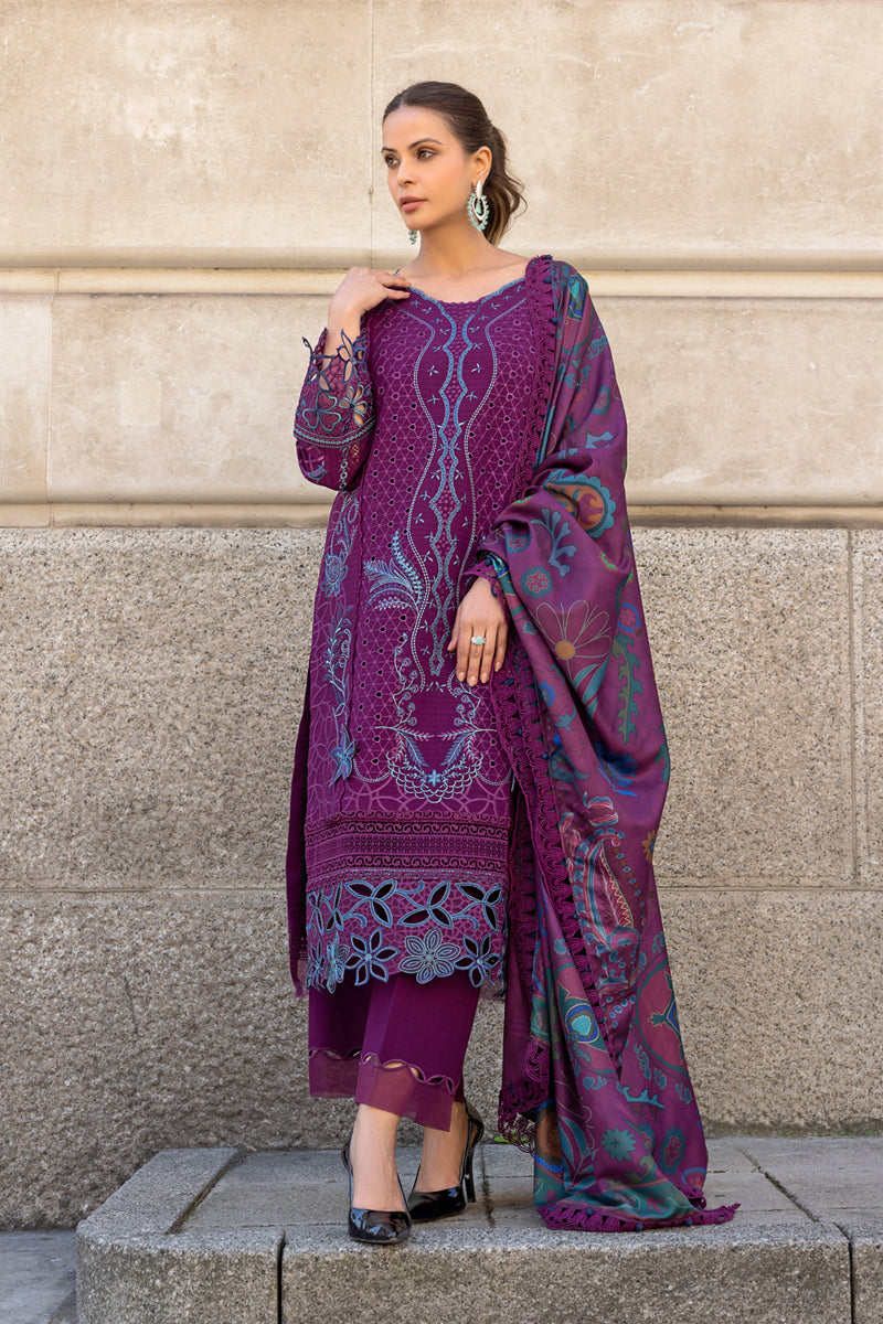 Rangrasiya | Carnation Winter Shawl | Freya by Rangrasiya - Designer Dress - Type: Ladies Clothes - Available at Libayah - 100% Original