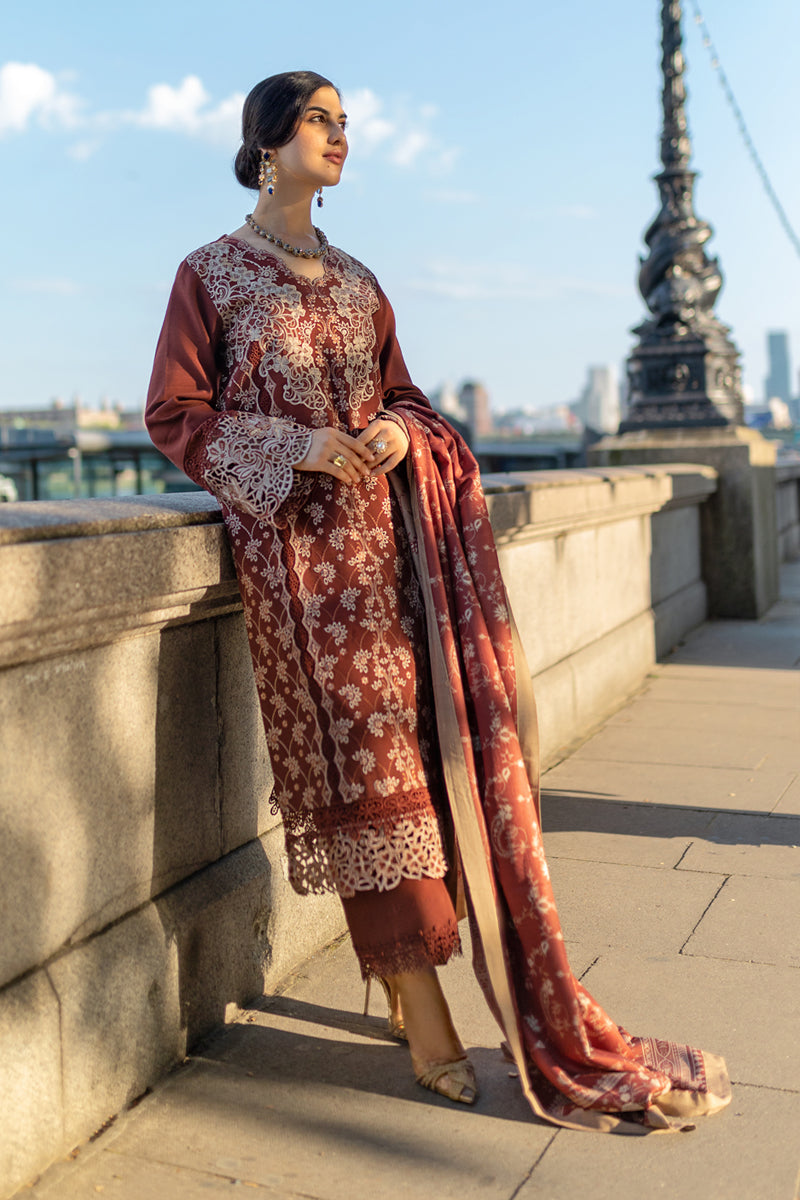 Rangrasiya | Carnation Winter Shawl | Ava by Rangrasiya - Designer Dress - Type: Ladies Clothes - Available at Libayah - 100% Original