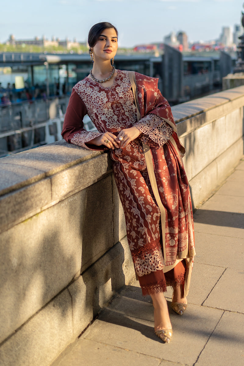 Rangrasiya | Carnation Winter Shawl | Ava by Rangrasiya - Designer Dress - Type: Ladies Clothes - Available at Libayah - 100% Original