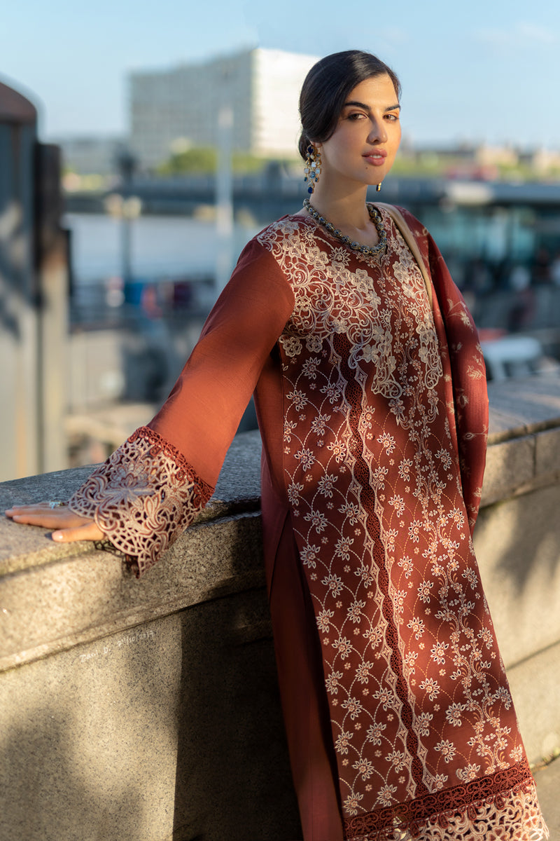 Rangrasiya | Carnation Winter Shawl | Ava by Rangrasiya - Designer Dress - Type: Ladies Clothes - Available at Libayah - 100% Original