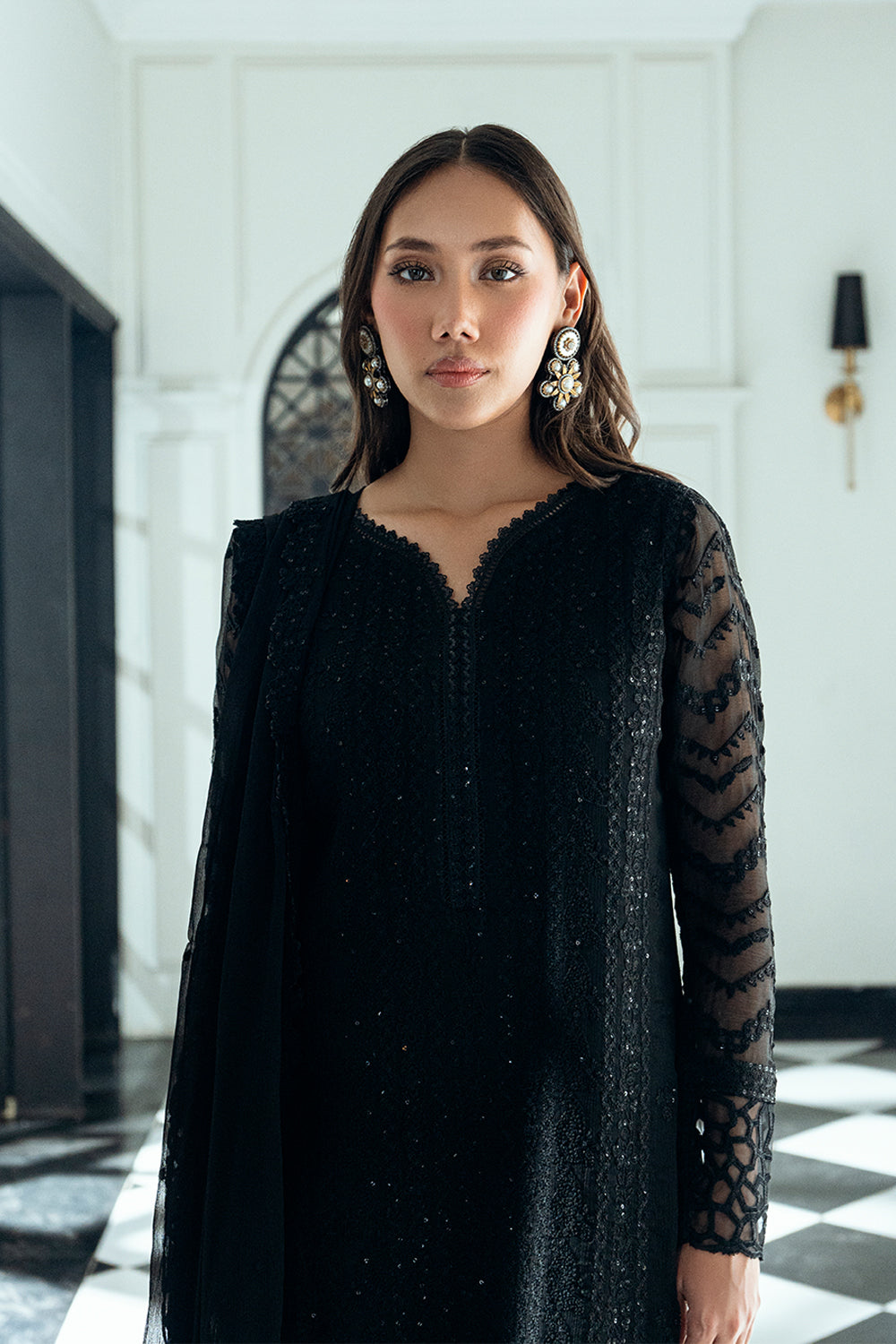 Azure | Ensembles | Raven Drape by Azure - Designer Dress  - Type : Ladies Clothes - Available at Libayah - 100% Original 