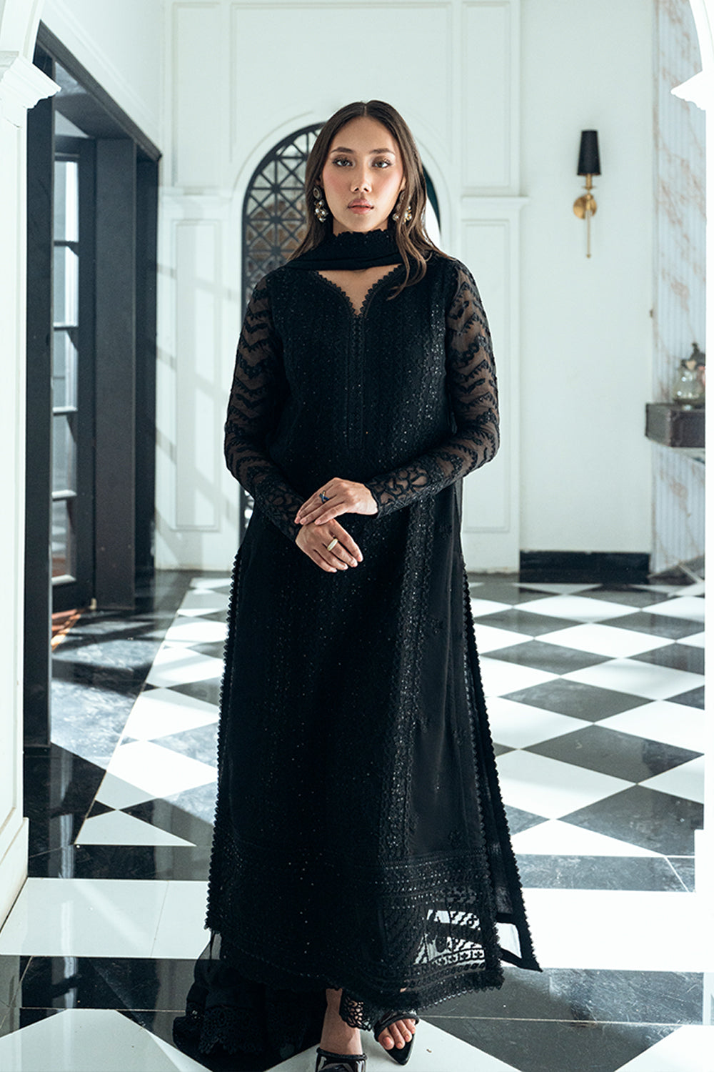 Azure | Ensembles | Raven Drape by Azure - Designer Dress  - Type : Ladies Clothes - Available at Libayah - 100% Original 