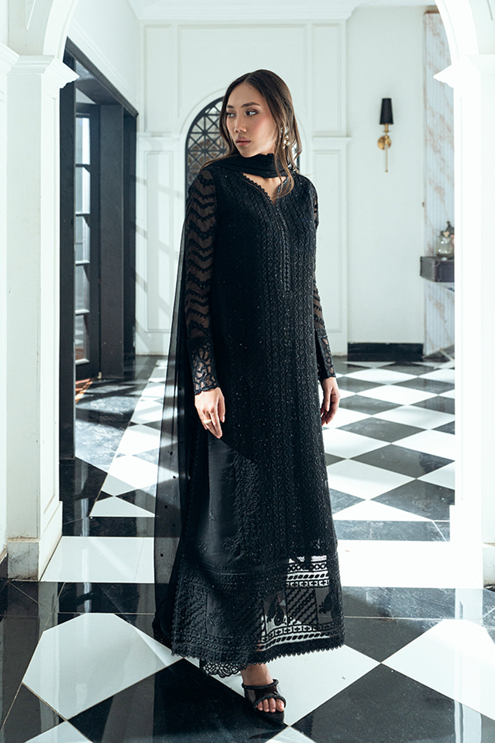 Azure | Ensembles | Raven Drape by Azure - Designer Dress  - Type : Ladies Clothes - Available at Libayah - 100% Original 