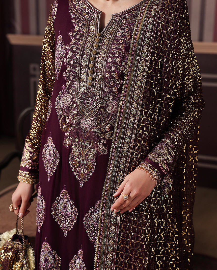 Roheenaz | Royale Eternel Chiffon Edit | Regal Charm by Roheenaz - Designer Dress  - Type : Ladies Clothes - Available at Libayah - 100% Original 