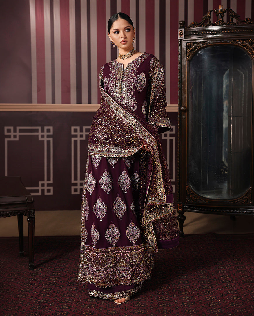 Roheenaz | Royale Eternel Chiffon Edit | Regal Charm by Roheenaz - Designer Dress  - Type : Ladies Clothes - Available at Libayah - 100% Original 