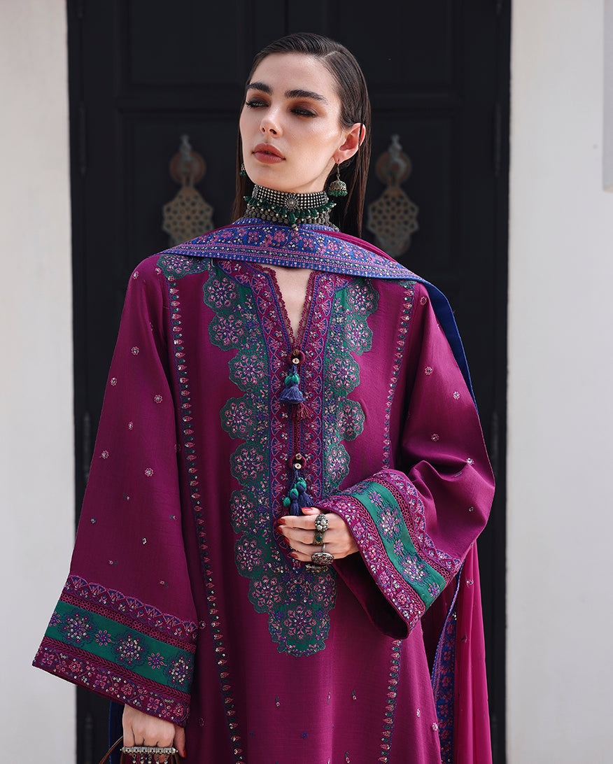 Mushq | Nuvera Rawsilk | Reina Rouge by Mushq - Designer Dress  - Type : Ladies Clothes - Available at Libayah - 100% Original 