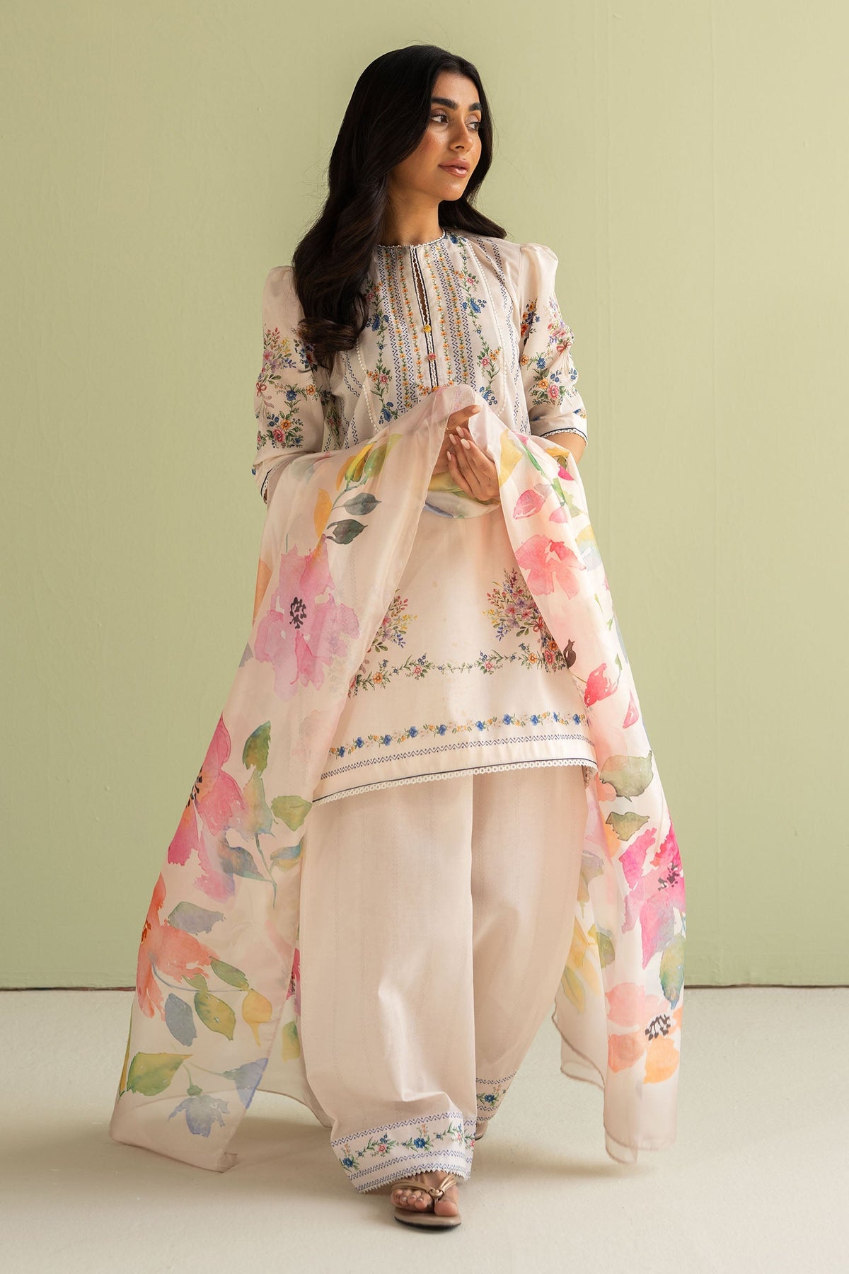 Zara Shahjahan | Coco Prints 25 | Ria-3A by Zara Shahjahan - Designer Dress - Type: Ladies Clothes - Available at Libayah - 100% Original