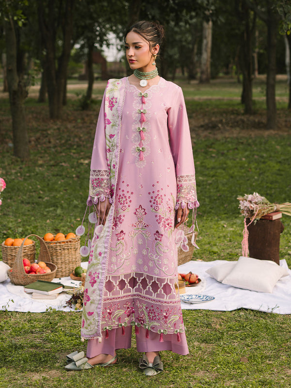 Mahnur | Dahlia Luxury Lawn 25 | Rosa by Mahnur - Designer Dress - Type: Ladies Clothes - Available at Libayah - 100% Original