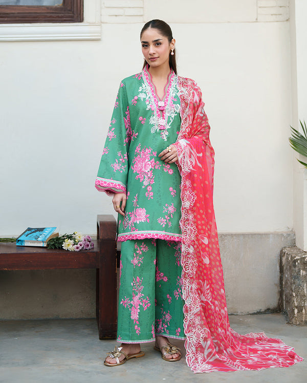 Roheenaz | Whispered Florals | Rose Mist - Designer Dress - Type : Ladies Clothes - Available at Libayah - 100% Original
