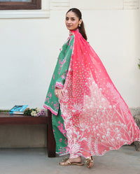 Roheenaz | Whispered Florals | Rose Mist - Designer Dress - Type : Ladies Clothes - Available at Libayah - 100% Original