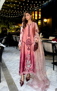 Asifa and Nabeel | Silk Edit 26 | Rose Noir - Designer Dress - Type : Ladies Clothes - Available at Libayah - 100% Original