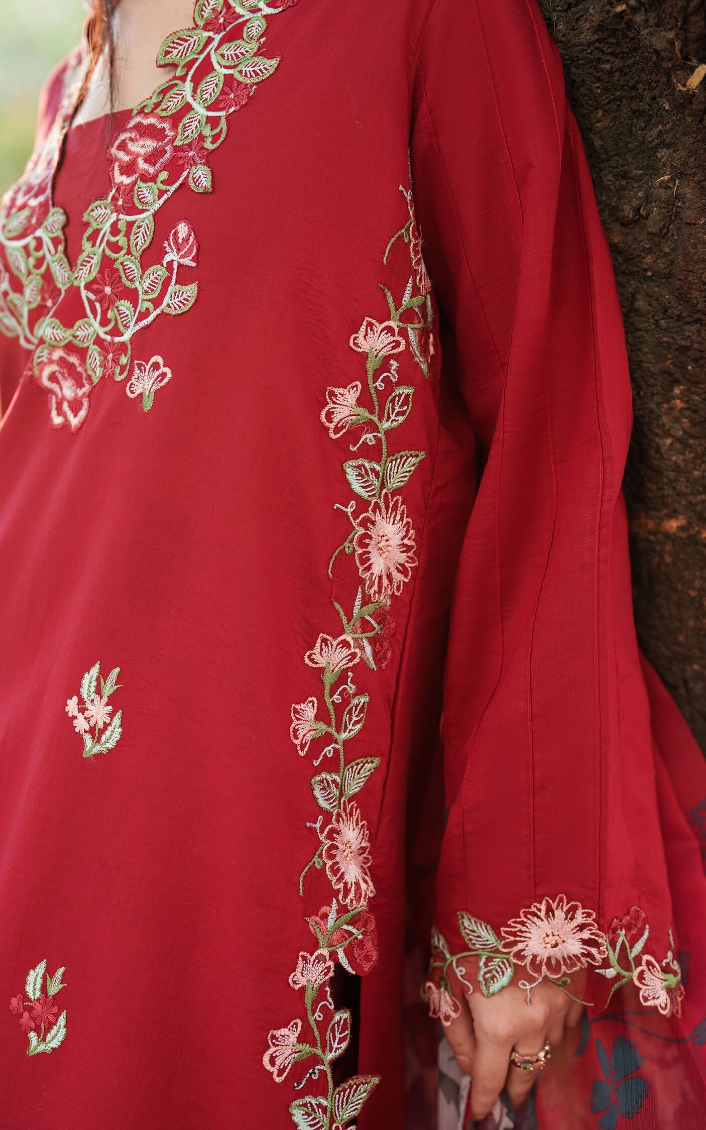 Asifa and Nabeel | Eden Cambric 25 | Rose Whisper ECU25-07 by Asifa and Nabeel - Designer Dress  - Type : Ladies Clothes - Available at Libayah - 100% Original 
