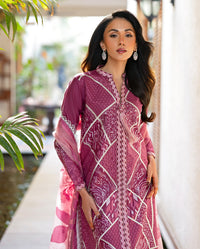Mushq | Astoria Lawn 26 | Rosea by Mushq - Designer Dress  - Type : Ladies Clothes - Available at Libayah - 100% Original 