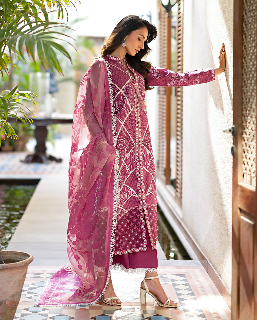 Mushq | Astoria Lawn 26 | Rosea by Mushq - Designer Dress  - Type : Ladies Clothes - Available at Libayah - 100% Original 