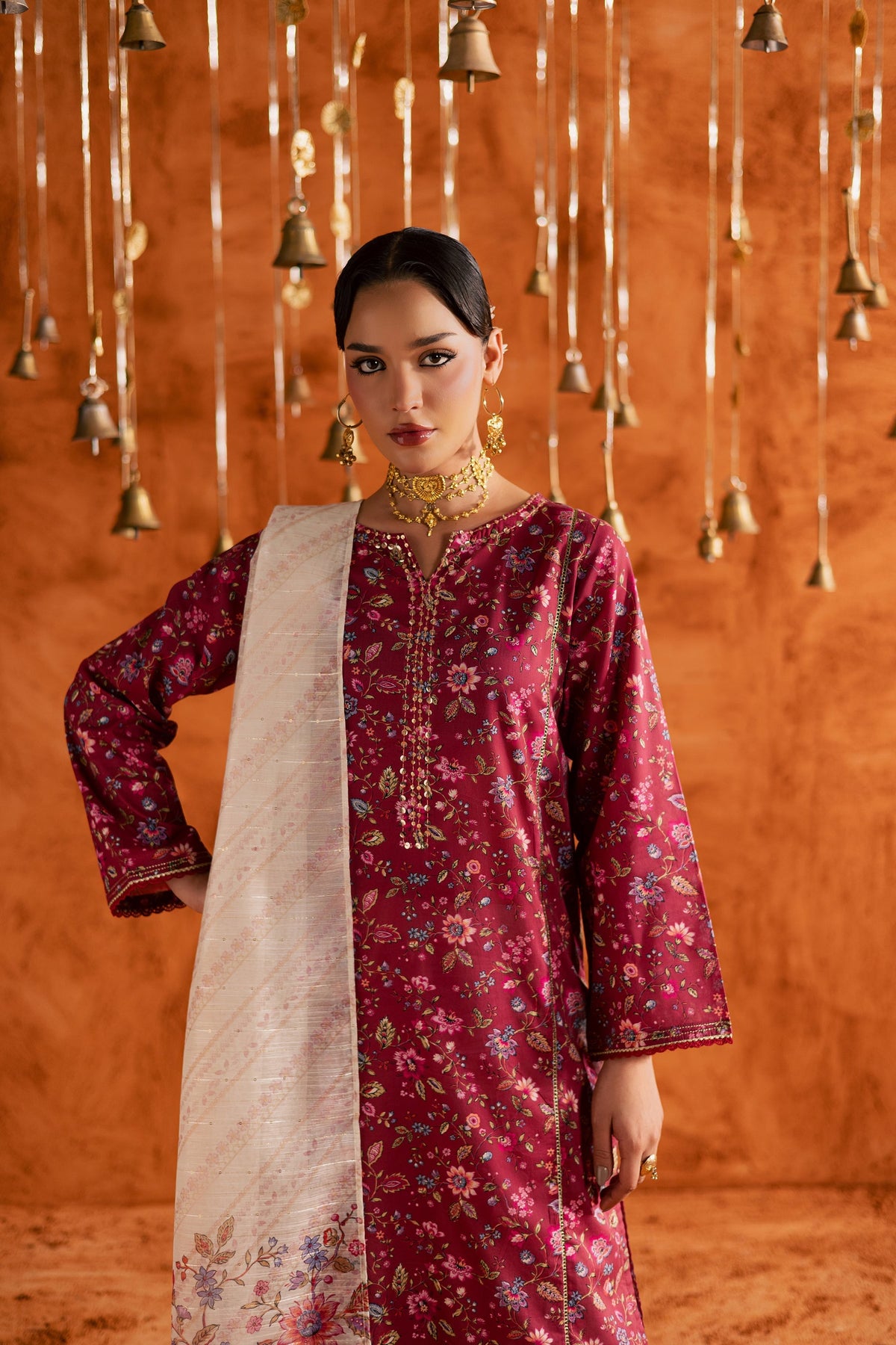 Batik | Festive Eid 26 | Roseshell - by Libayah - Registered Vendor of : Batik - 100% Original Designer Dress