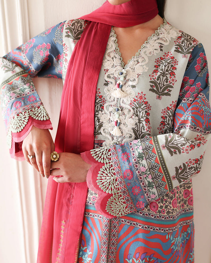 Roheenaz | Eclat Garden Printed Lawn | Rosette Dream by Roheenaz - Designer Dress  - Type : Ladies Clothes - Available at Libayah - 100% Original 