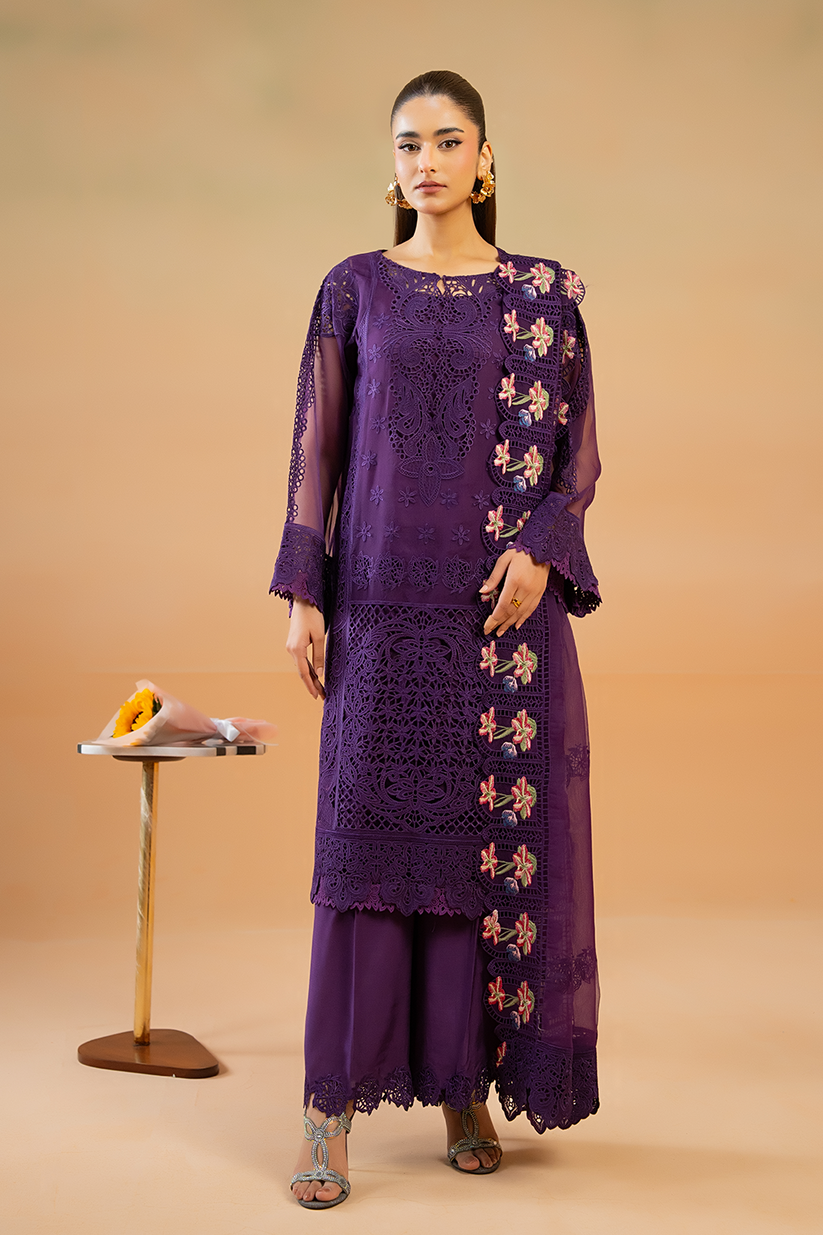 Saad Shaikh | Cutwork 26 | Rosira by Saad Shaikh - Designer Dress  - Type : Ladies Clothes - Available at Libayah - 100% Original 