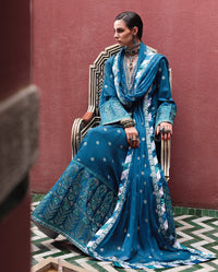 Mushq | Nuvera Rawsilk | Rouge Sapphire by Mushq - Designer Dress  - Type : Ladies Clothes - Available at Libayah - 100% Original 