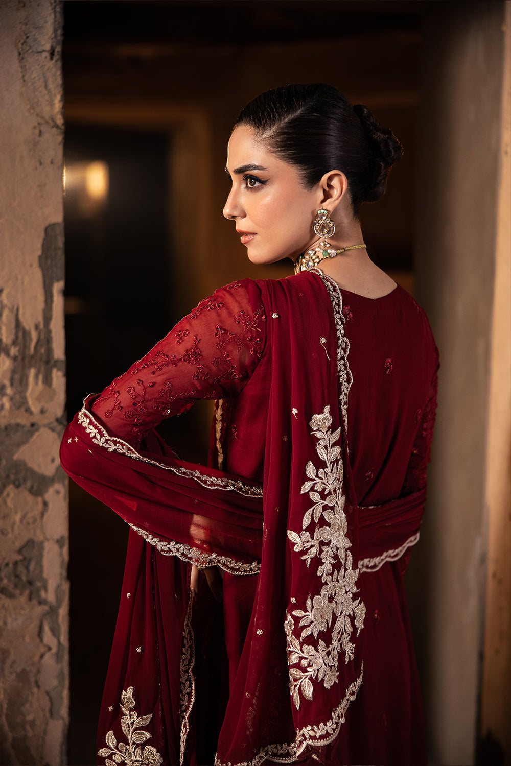 Azure | Luxe Formals | Royal Crimson by Azure - Designer Dress  - Type : Ladies Clothes - Available at Libayah - 100% Original 