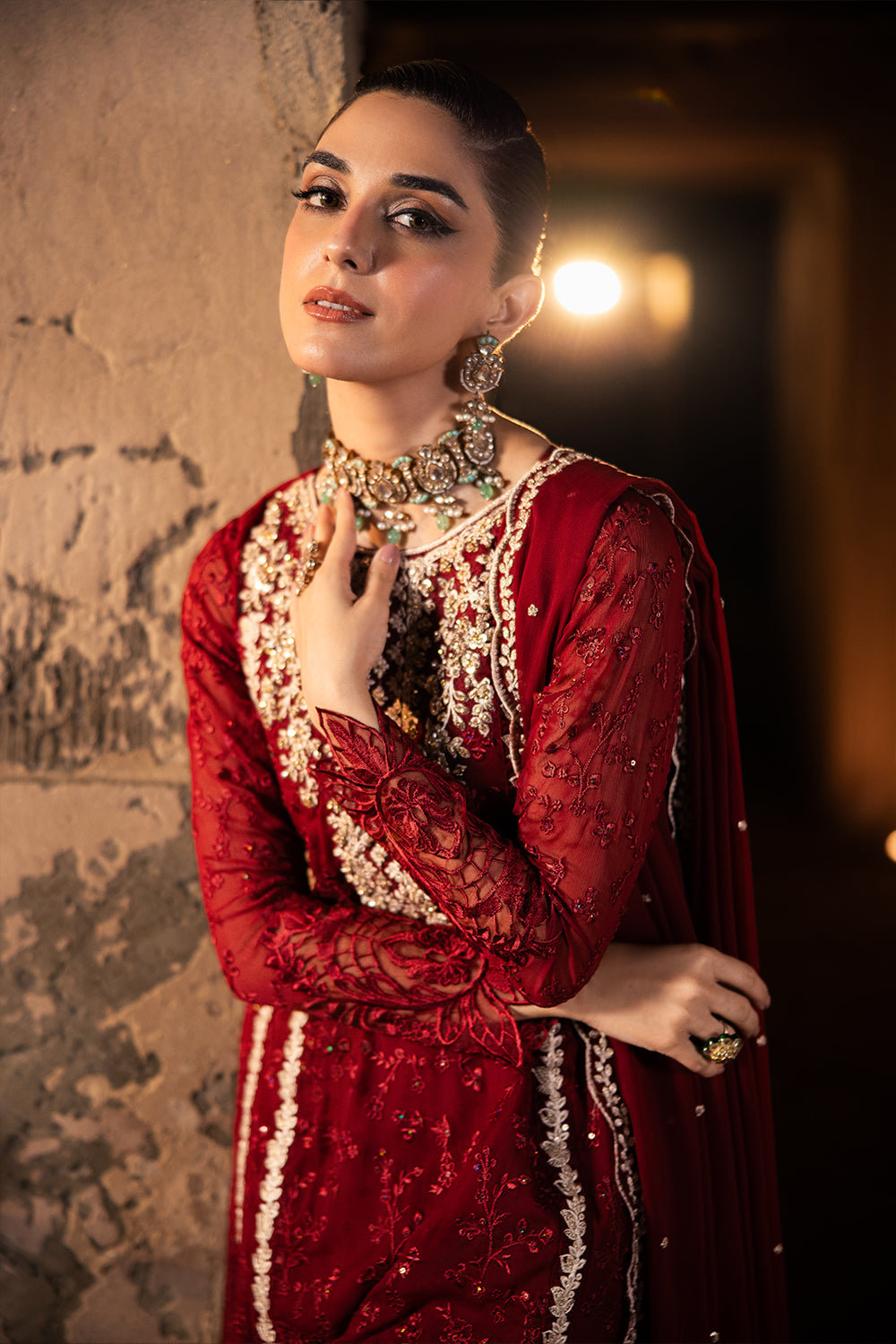 Azure | Luxe Formals | Royal Crimson by Azure - Designer Dress  - Type : Ladies Clothes - Available at Libayah - 100% Original 