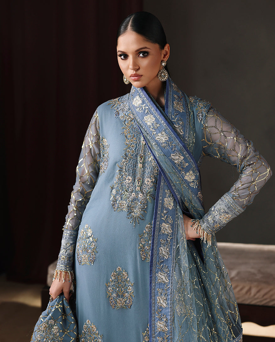 Roheenaz | Royale Eternel Chiffon Edit | Royal Muse by Roheenaz - Designer Dress  - Type : Ladies Clothes - Available at Libayah - 100% Original 