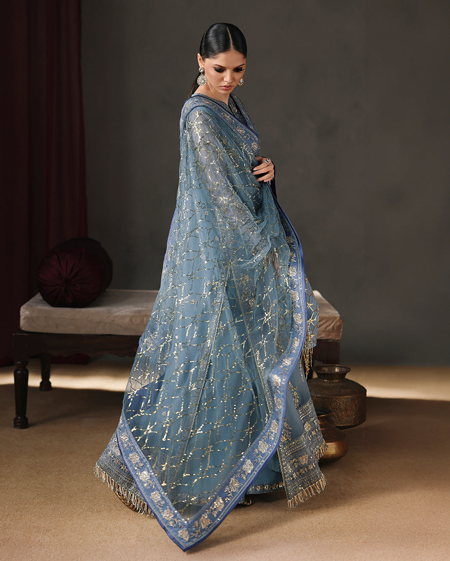 Roheenaz | Royale Eternel Chiffon Edit | Royal Muse by Roheenaz - Designer Dress  - Type : Ladies Clothes - Available at Libayah - 100% Original 