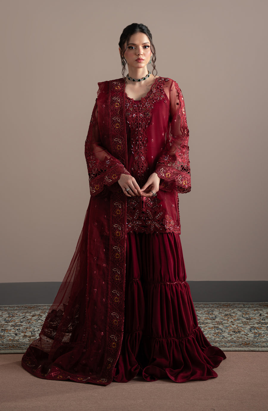 Fabiha Fatima | Elvin Pret Wear | RUBEIA by Fabiha Fatima - Designer Dress  - Type : Ladies Clothes - Available at Libayah - 100% Original 