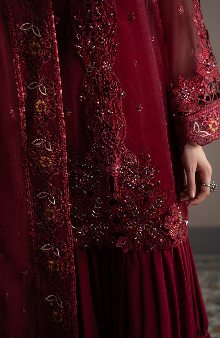 Fabiha Fatima | Elvin Pret Wear | RUBEIA by Fabiha Fatima - Designer Dress  - Type : Ladies Clothes - Available at Libayah - 100% Original 
