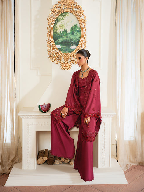 Epoque | Elysia Luxury Pret | Ruby - Designer Dress - Type : Ladies Clothes - Available at Libayah - 100% Original