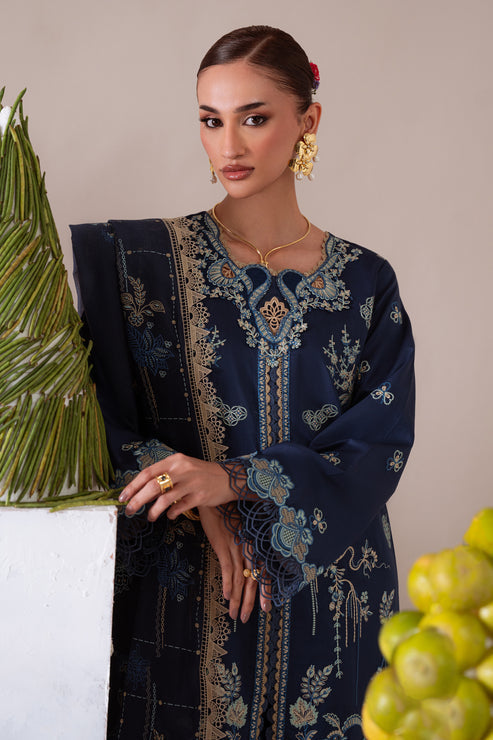 Aabyaan | Miraal Signature Embroidered Viscose 25 | RUHAB (AV-08) by Aabyaan - Designer Dress - Type : Ladies Clothes - Available at Libayah - 100% Original 