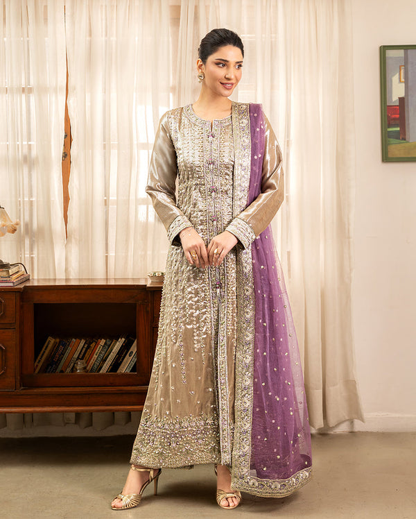 Mushq | Sunehri Lama Silk | Rumsha by Mushq - Designer Dress  - Type : Ladies Clothes - Available at Libayah - 100% Original 