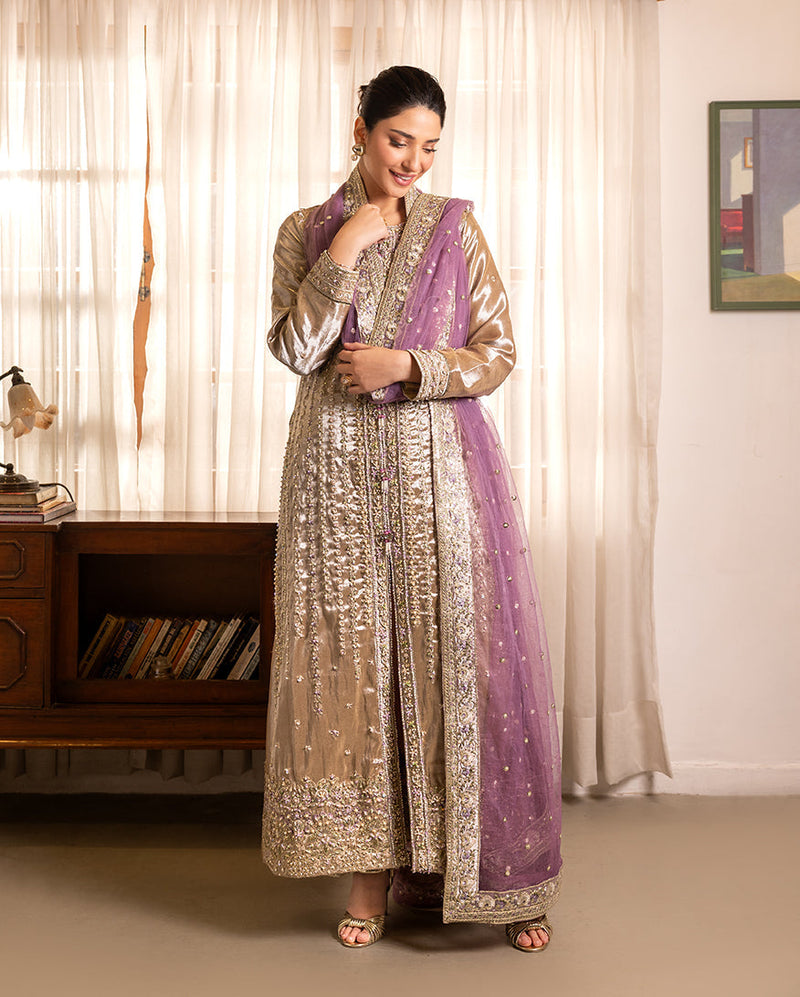 Mushq | Sunehri Lama Silk | Rumsha by Mushq - Designer Dress  - Type : Ladies Clothes - Available at Libayah - 100% Original 