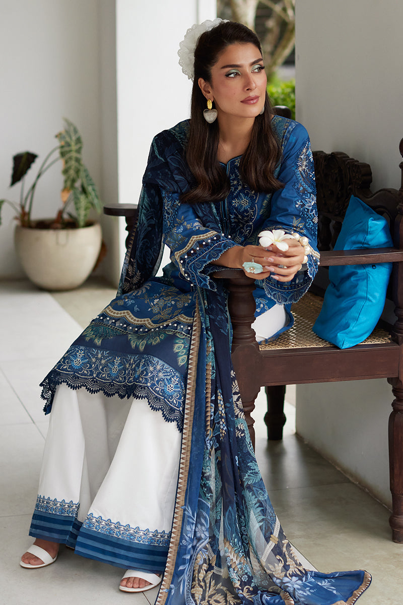 Gulaal | Saffira Lawn 25 | Aadhya by Gulaal - Designer Dress - Type: Ladies Clothes - Available at Libayah - 100% Original