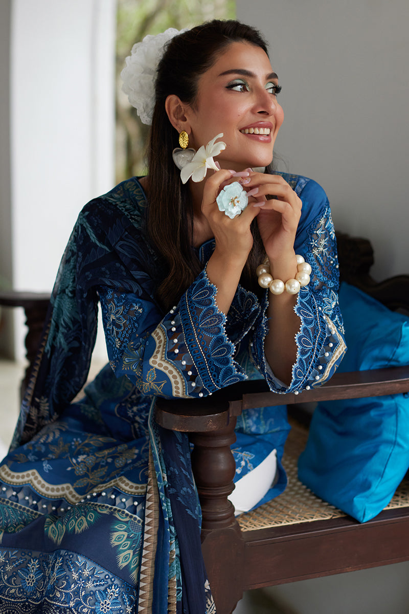 Gulaal | Saffira Lawn 25 | Aadhya by Gulaal - Designer Dress - Type: Ladies Clothes - Available at Libayah - 100% Original