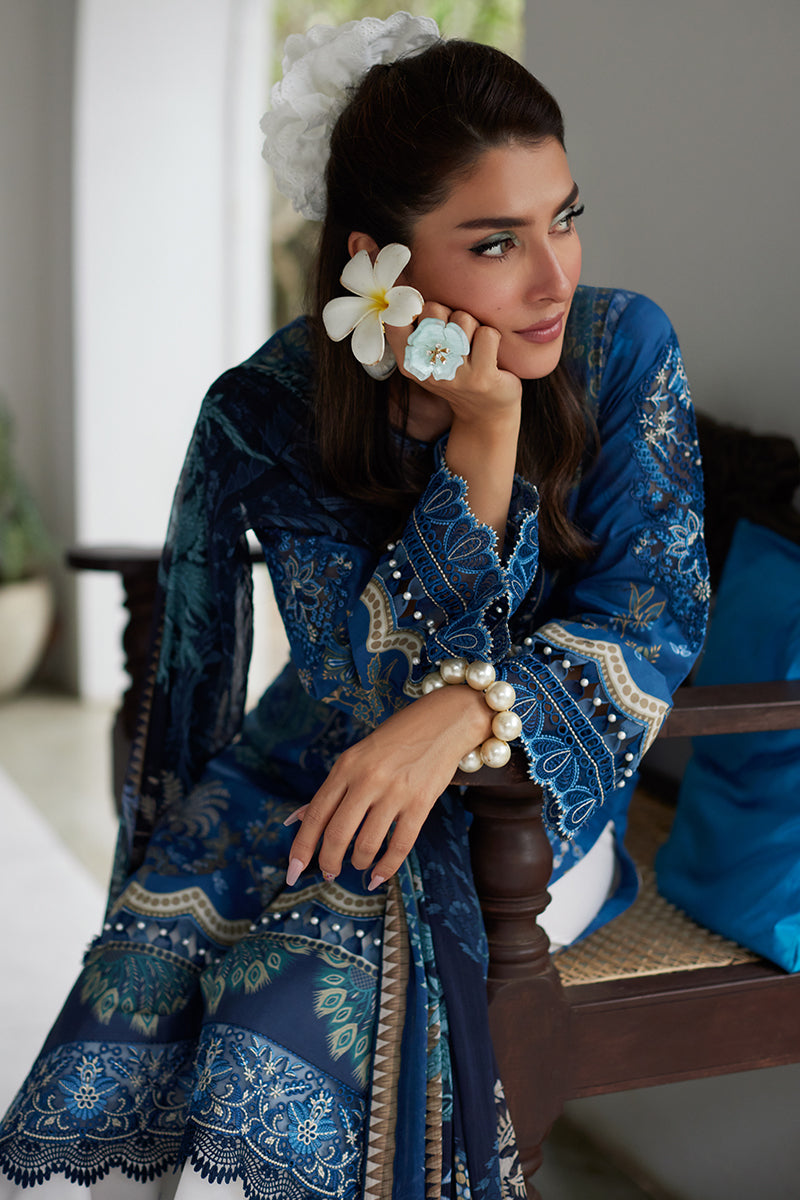 Gulaal | Saffira Lawn 25 | Aadhya by Gulaal - Designer Dress - Type: Ladies Clothes - Available at Libayah - 100% Original