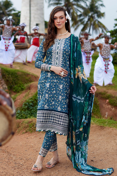 Gulaal | Saffira Lawn 25 | Chloe by Gulaal - Designer Dress - Type: Ladies Clothes - Available at Libayah - 100% Original