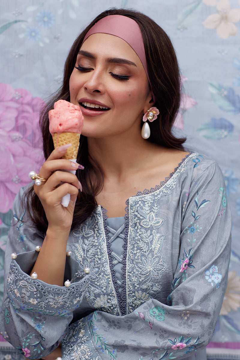 Gulaal | Saffira Lawn 25 | Carla by Gulaal - Designer Dress - Type: Ladies Clothes - Available at Libayah - 100% Original