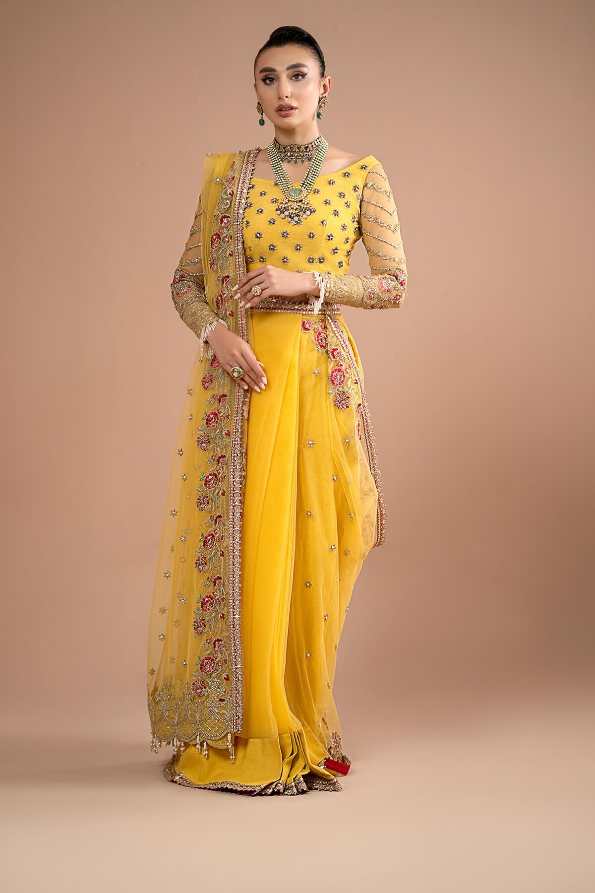Imrozia Premium | Lumiere Luxury Sarees | 02 Lustrous Gold by Imrozia Premium - Designer Dress - Type: Ladies Clothes - Available at Libayah - 100% Original