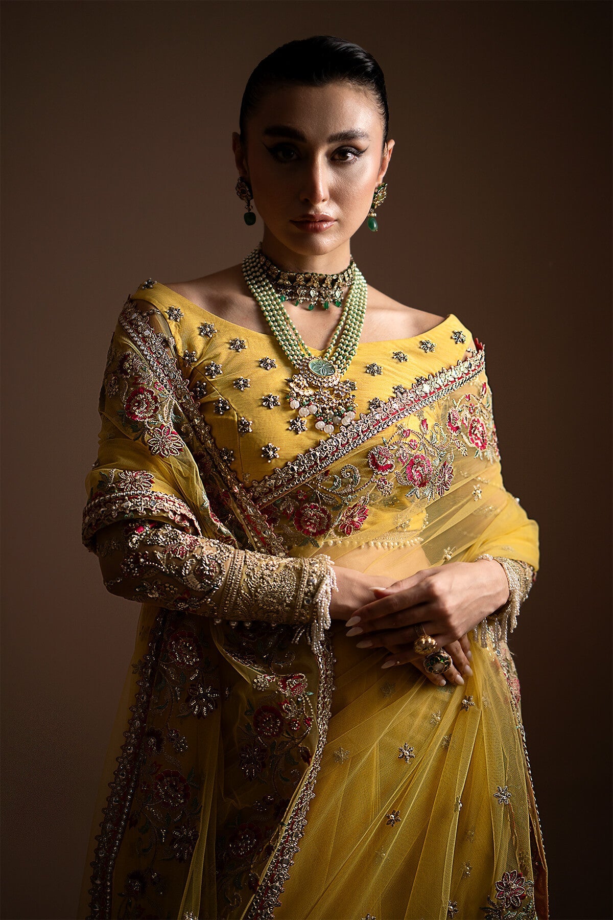 Imrozia Premium | Lumiere Luxury Sarees | 02 Lustrous Gold by Imrozia Premium - Designer Dress - Type: Ladies Clothes - Available at Libayah - 100% Original