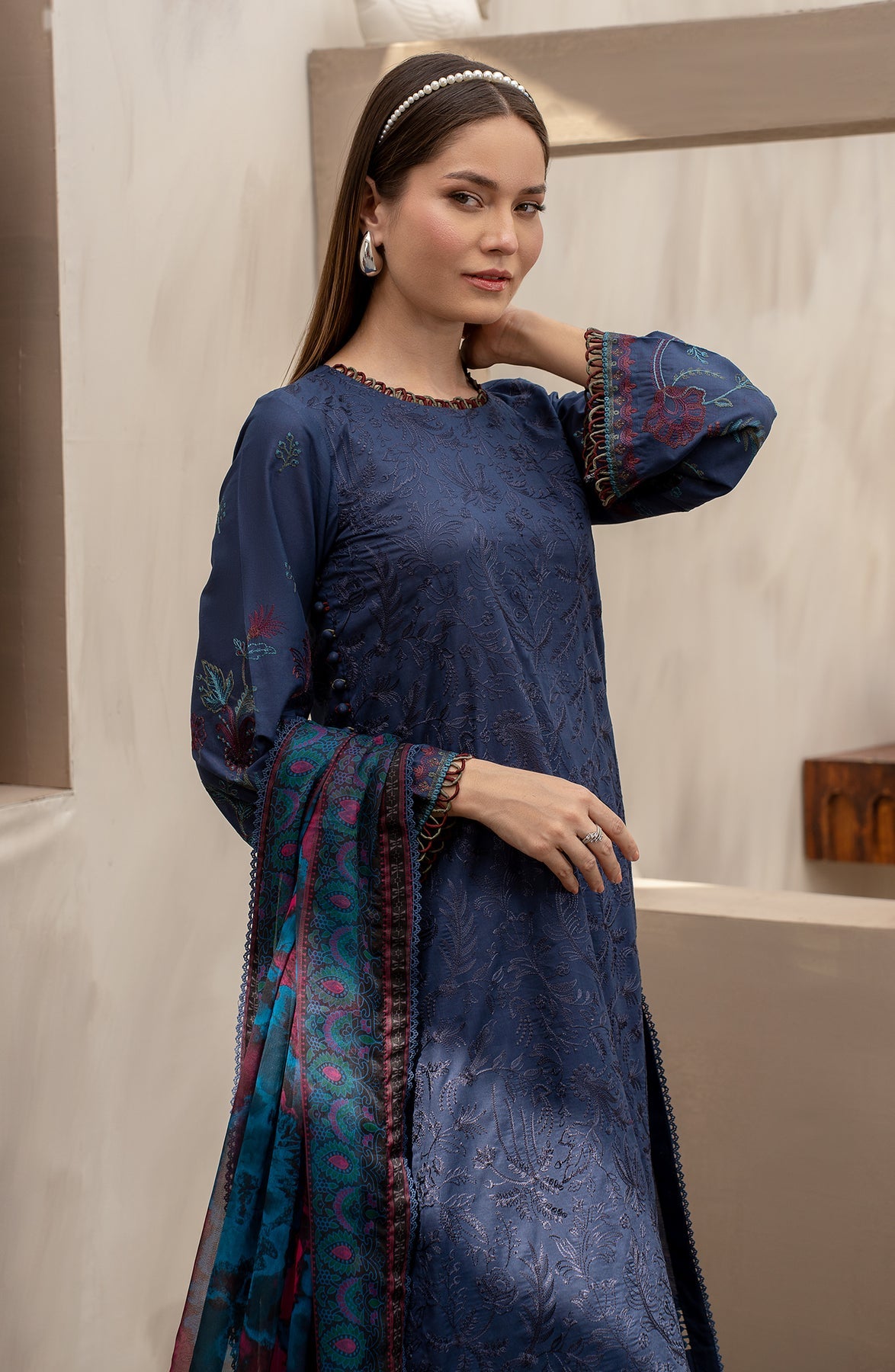 Zarif | Festive Lawn | ZFL 08 SEEMAL by Zarif - Designer Dress - Type: Ladies Clothes - Available at Libayah - 100% Original