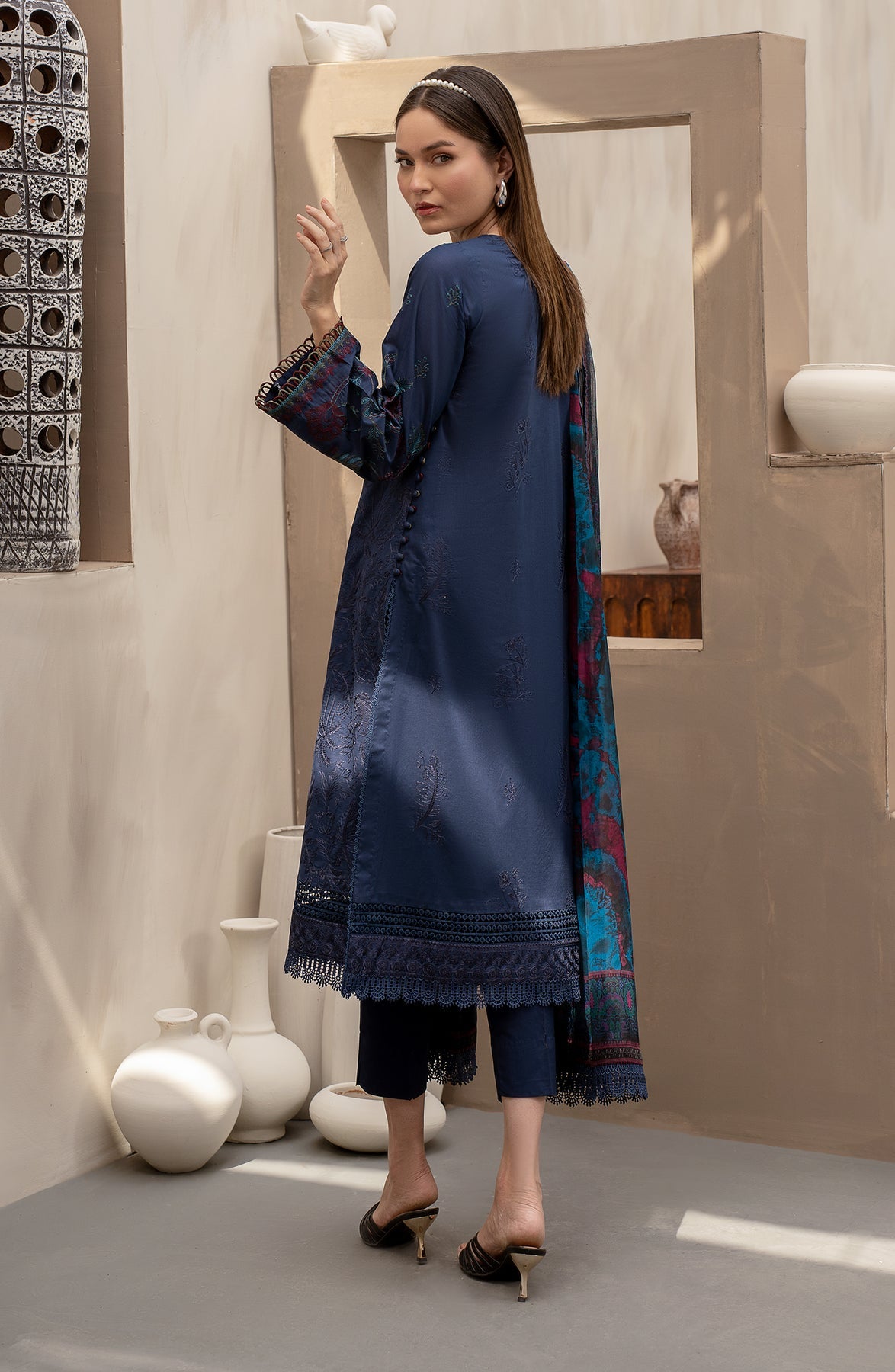 Zarif | Festive Lawn | ZFL 08 SEEMAL by Zarif - Designer Dress - Type: Ladies Clothes - Available at Libayah - 100% Original
