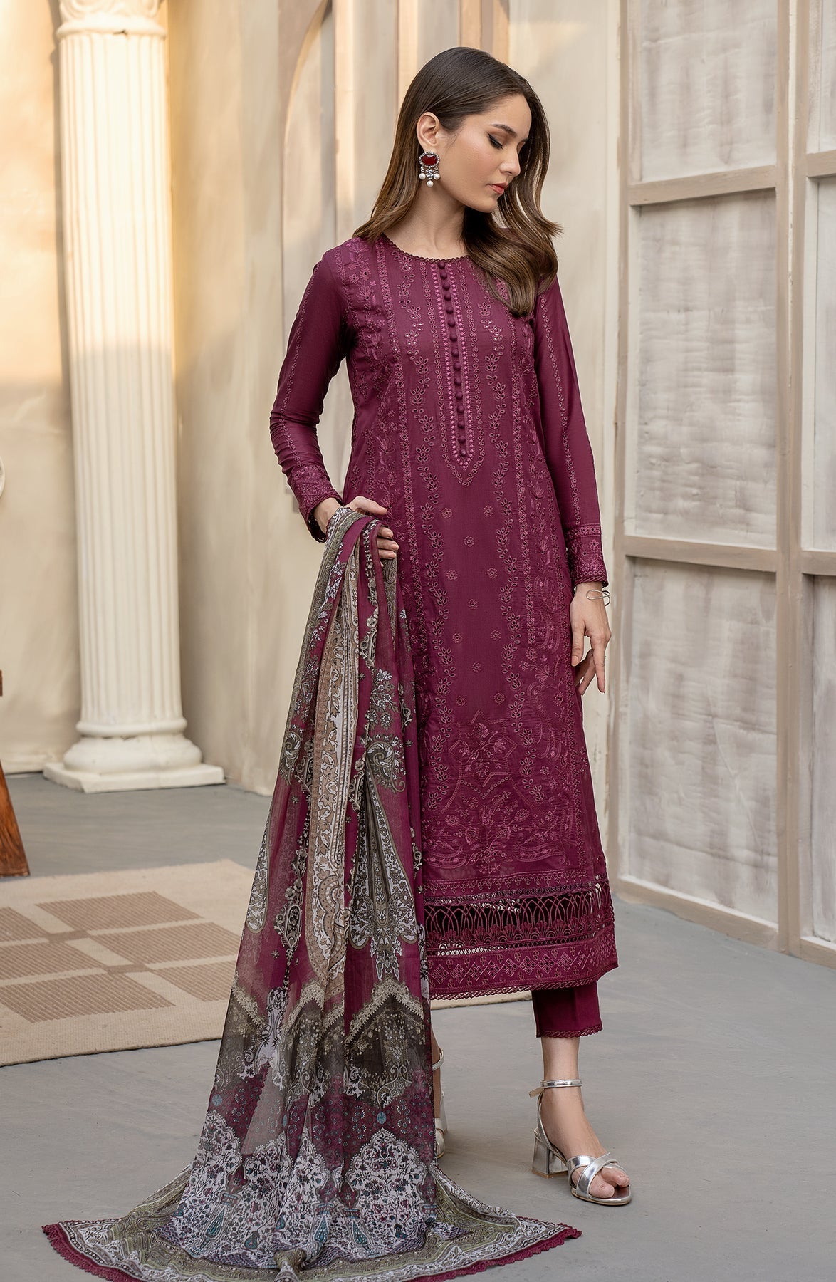 Zarif | Festive Lawn | ZFL 01 RAHAA by Zarif - Designer Dress - Type: Ladies Clothes - Available at Libayah - 100% Original