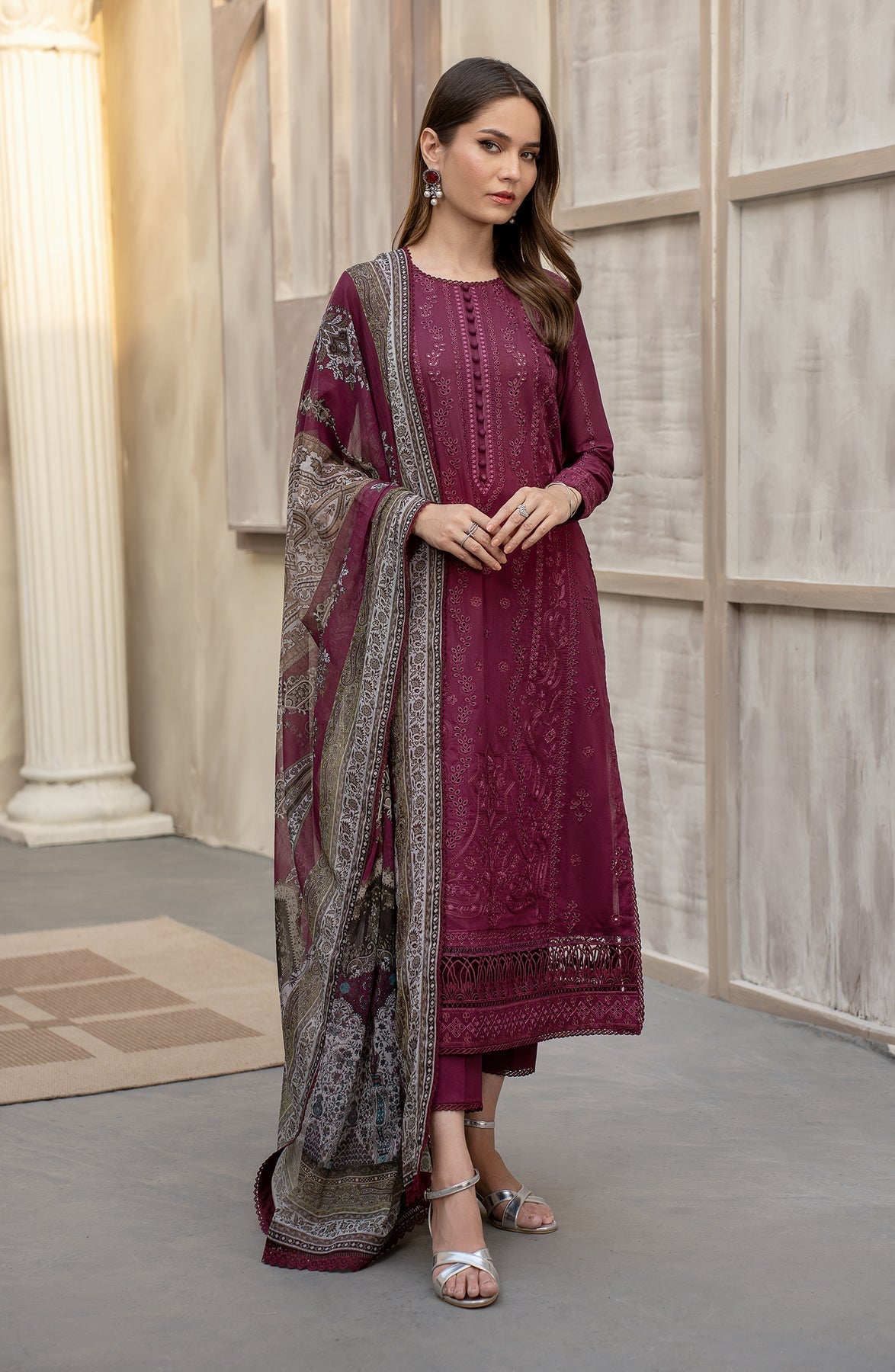 Zarif | Festive Lawn | ZFL 01 RAHAA by Zarif - Designer Dress - Type: Ladies Clothes - Available at Libayah - 100% Original