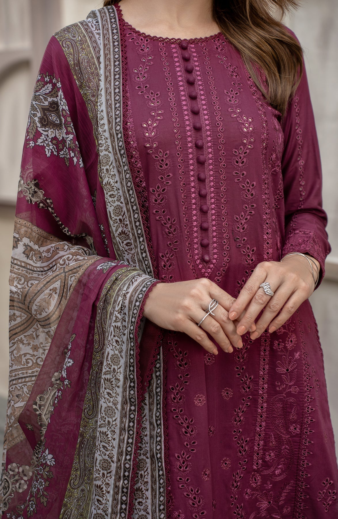 Zarif | Festive Lawn | ZFL 01 RAHAA by Zarif - Designer Dress - Type: Ladies Clothes - Available at Libayah - 100% Original